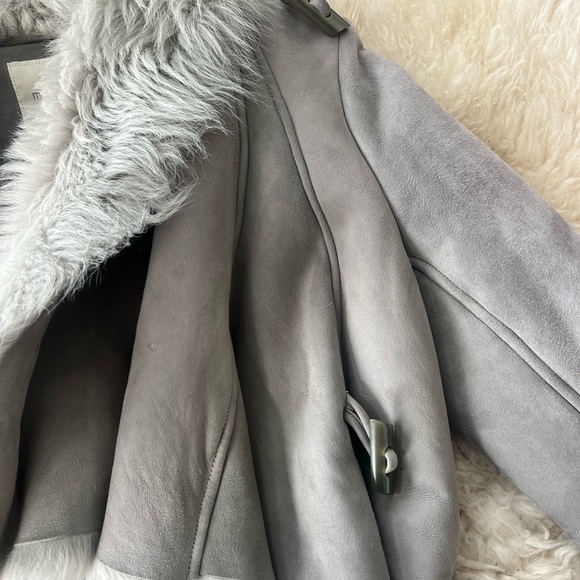 Mason Light Gray Shearling Jacket - Picture 3 of 8